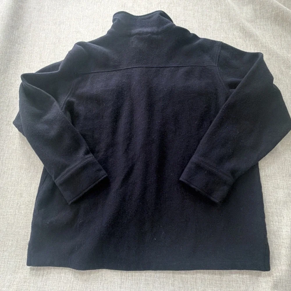 Vintage Wool Shacket Men's XL Banana Republic Navy Classic Y2K Utility Workwear